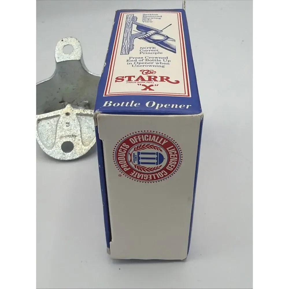 New AU AUBURN UNIVERSITY Wall Mount Starr X Stationary Bottle Opener GREAT GIFT!